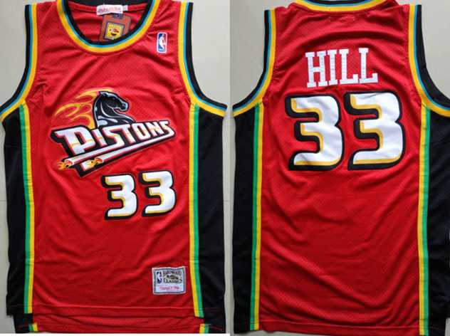 Pistons 33 Grant Hill Red Hardwood Classics Stitched NBA Jersey,We sell and wholesale Pistons 33 Grant Hill Red Hardwood Classics Stitched NBA Jersey on line form chian!